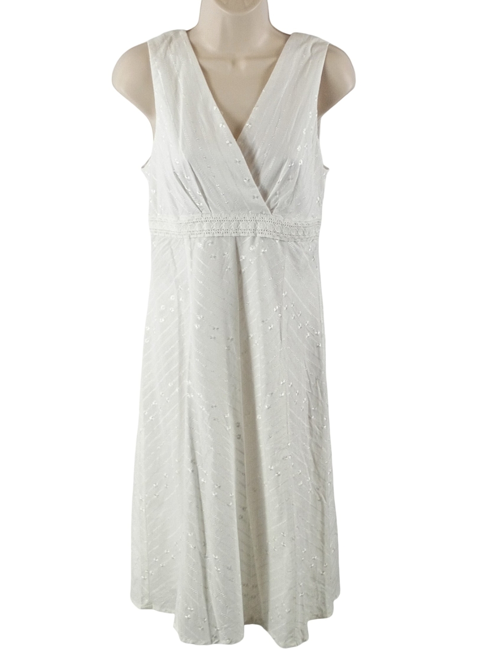 Rabbit Rabbit Rabbit White Embroidered Midi Dress